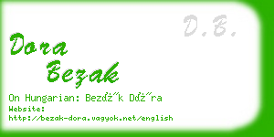 dora bezak business card